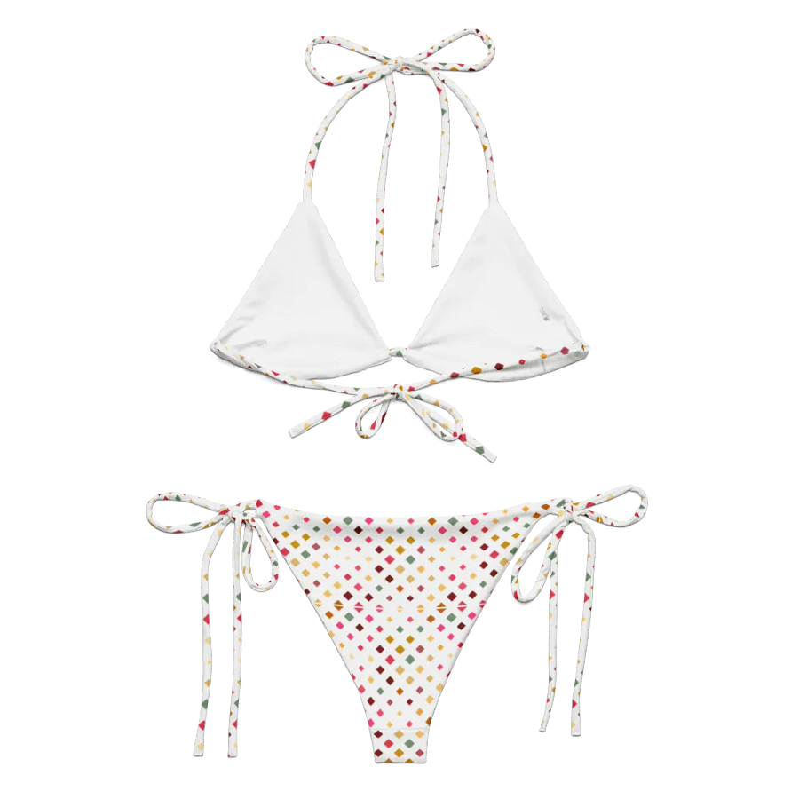 Colorful Square Pattern Design String Bikini product image (5)