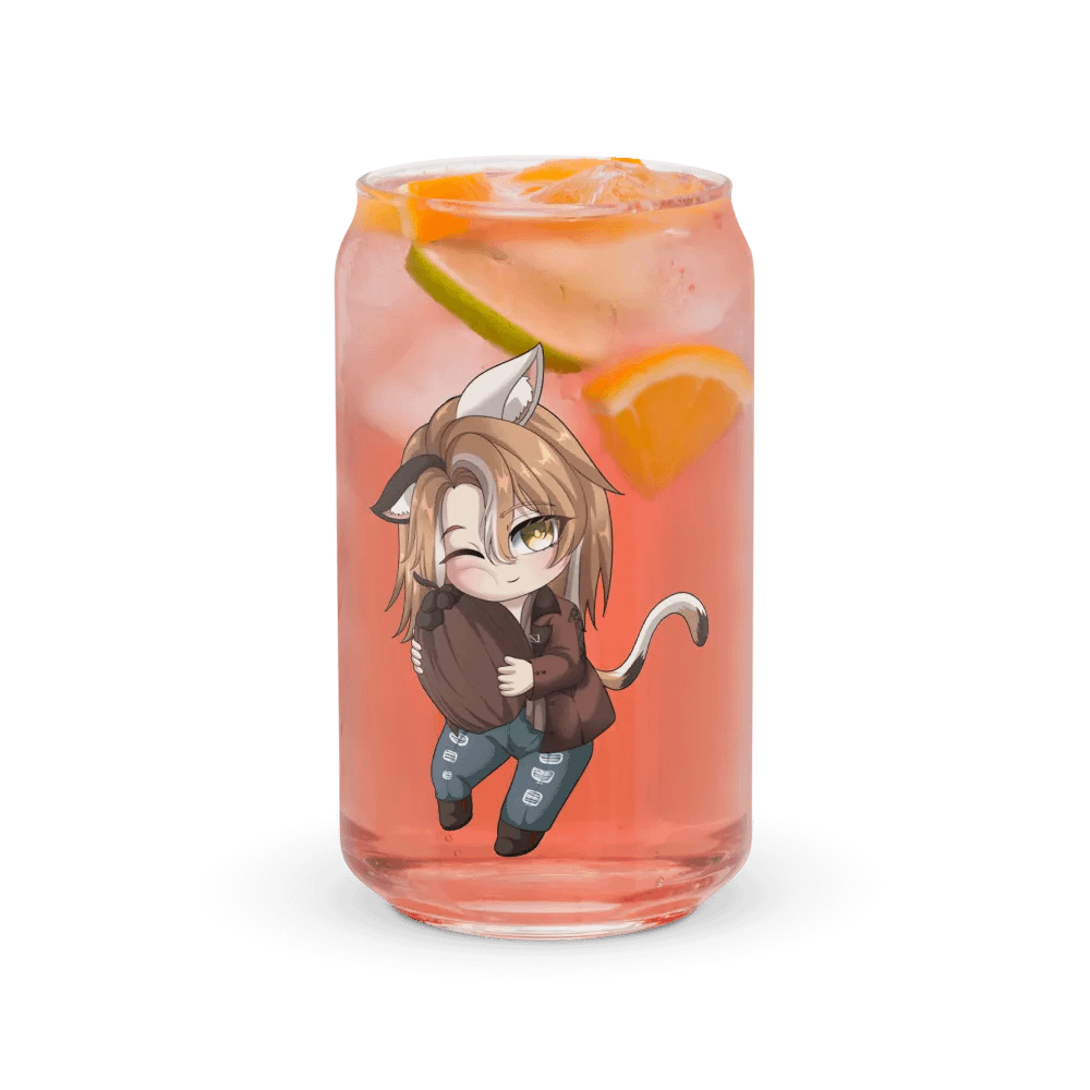 Can shaped glass drink cup product image (37)