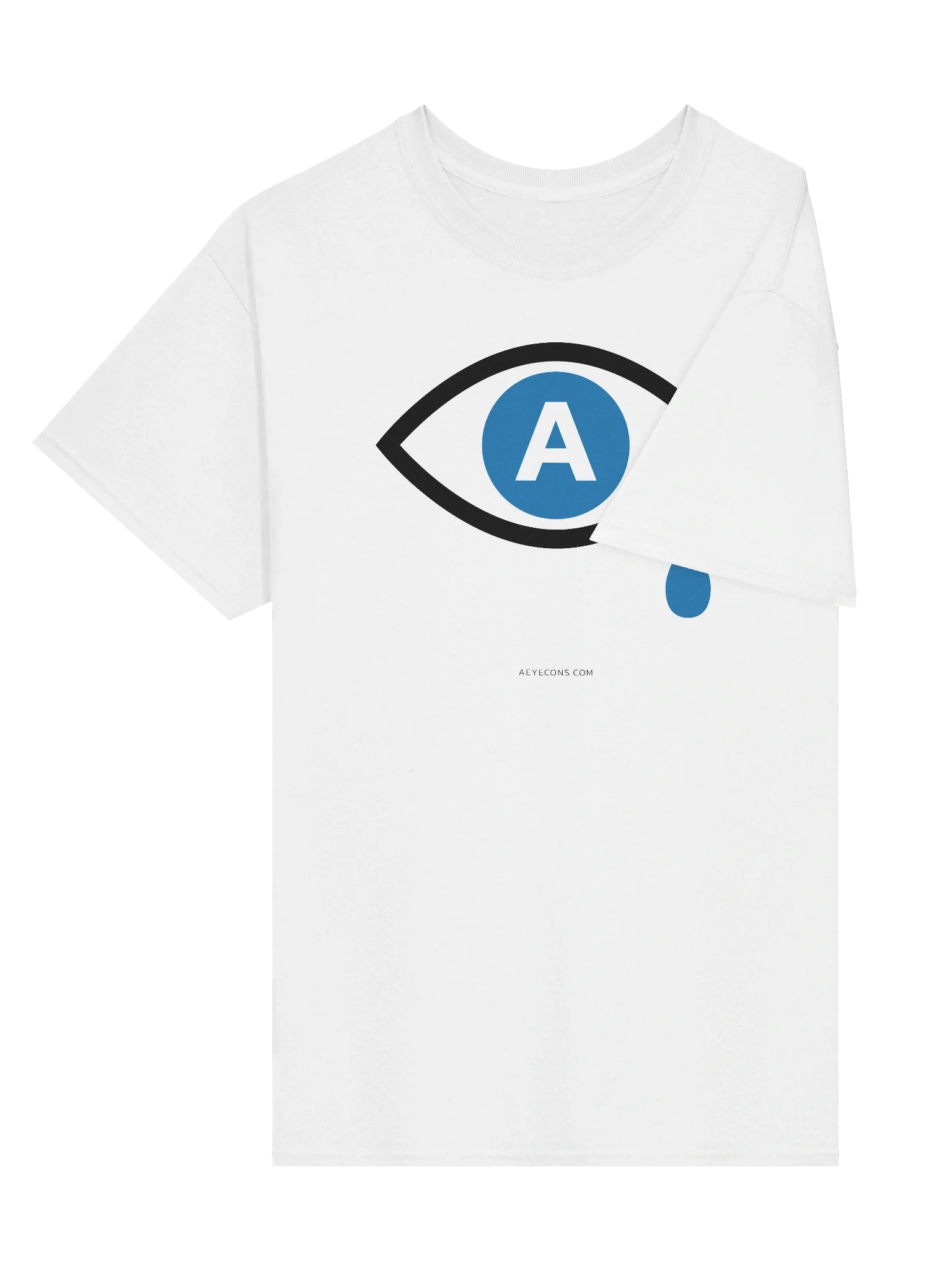 AI Cry Eye T-Shirt | Light Colors | AEYECONS™ AI Icons product image (3)