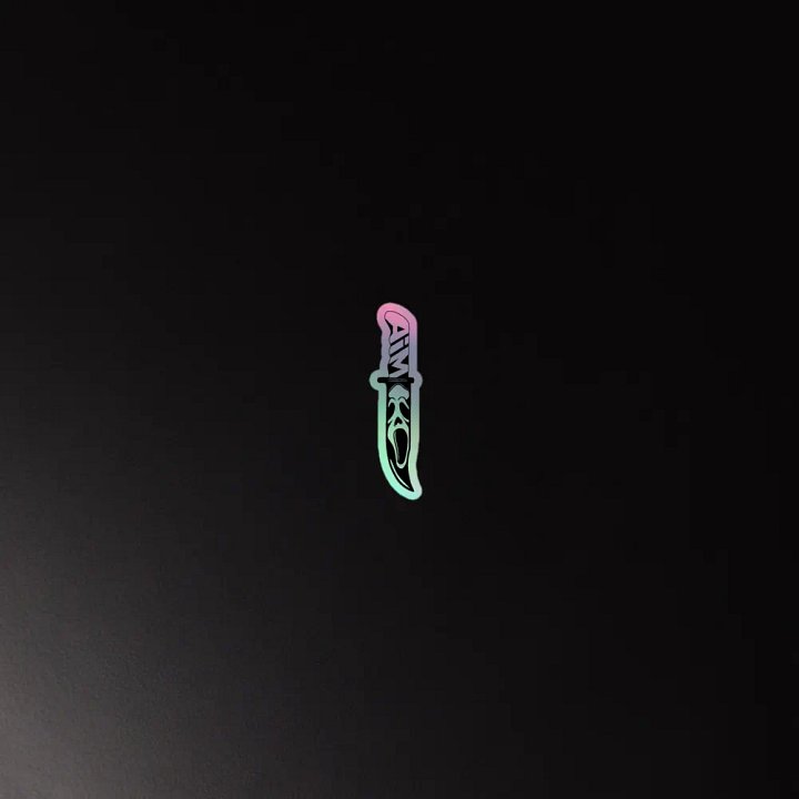 Reflective Dagger Sticker product image (2)