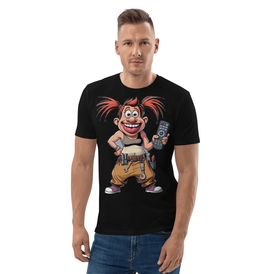 Playful Cartoon Character Organic Cotton T-Shirt product image (9)