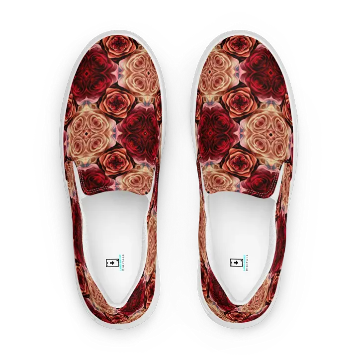Rose Bouquet Women's Slip-On Canvas Shoes product image (1)