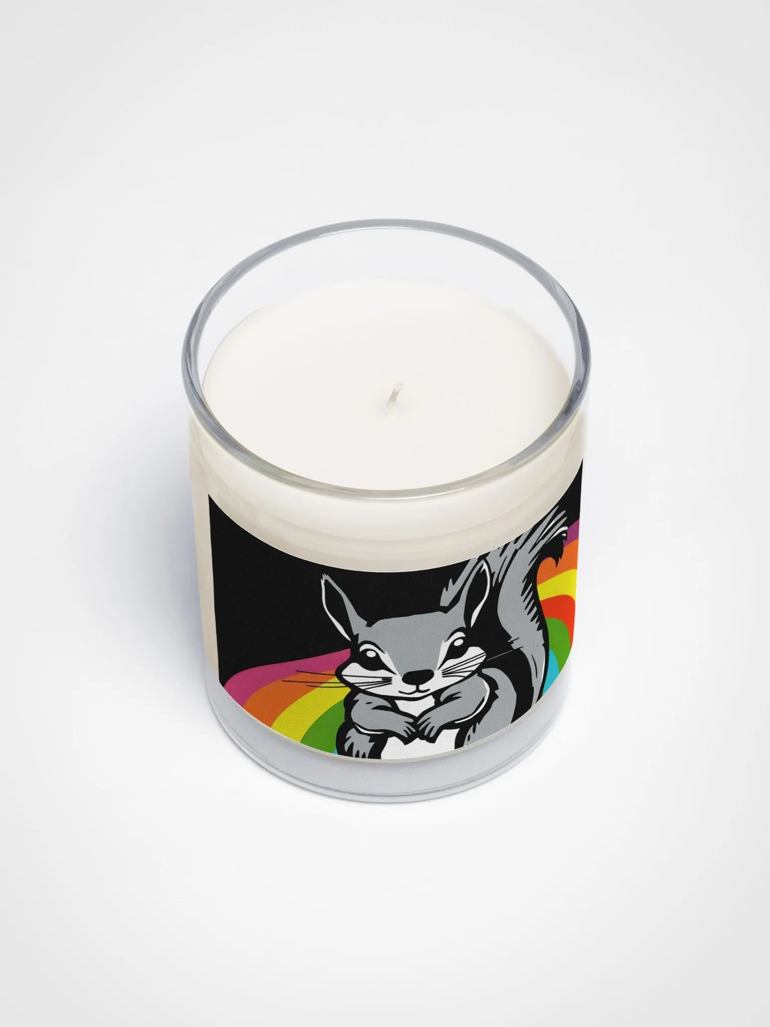 Rainbow Squirrel Soy Wax Candle product image (3)
