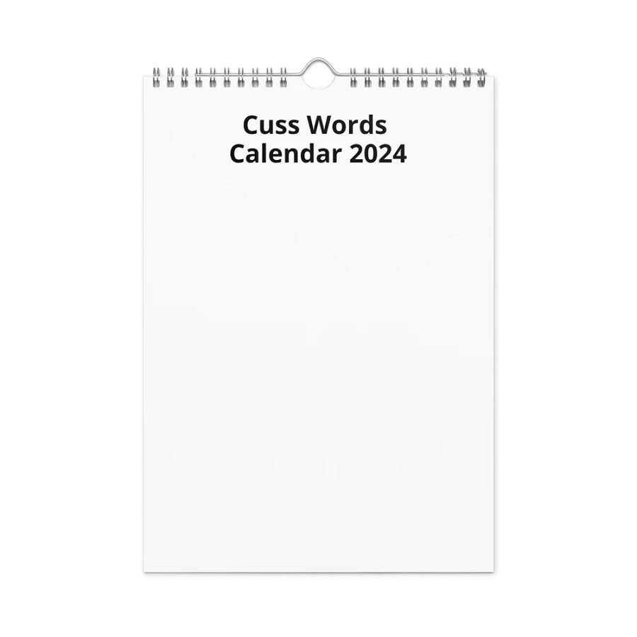 CUSS WORDS calendar 2024 product image (3)