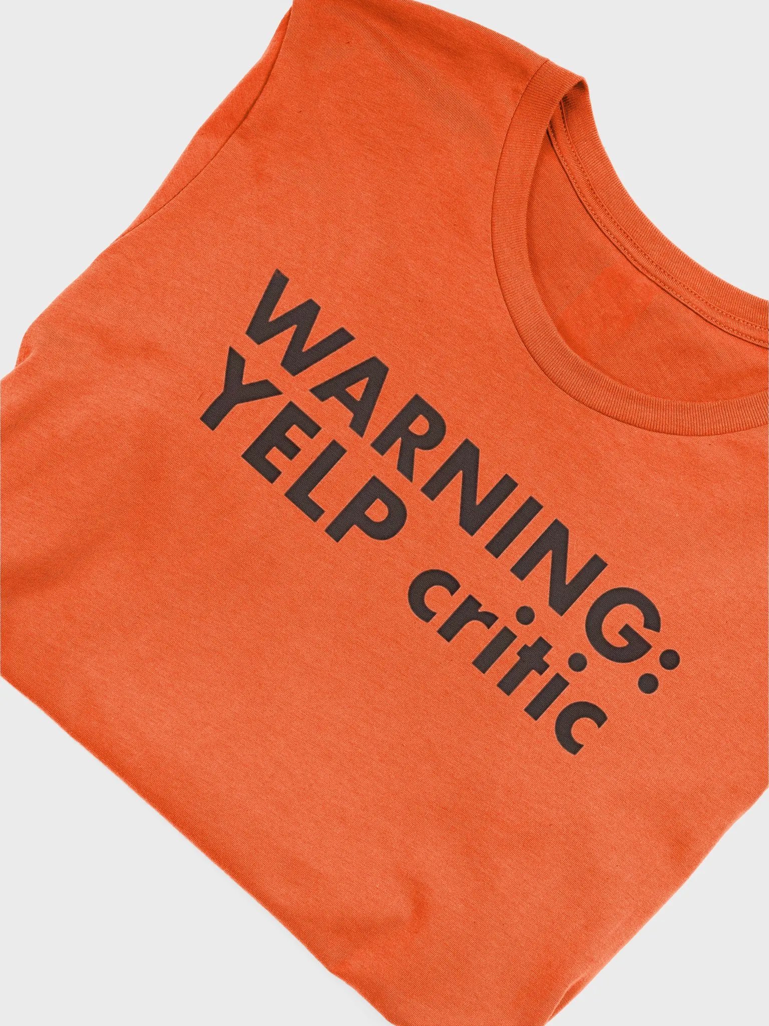 Warning Yelp Critic Shirt product image (10)