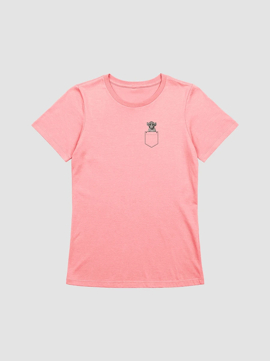 Goggles the Wise Monkey | Women' Relaxed Fit T-Shirt | Pocket Companion | Remember to Always Stay Curious | Empowerment Shirt product image (3)