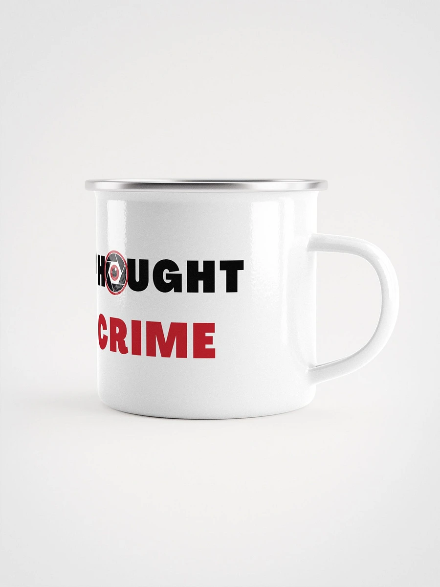 Enamel mug thought crime product image (2)