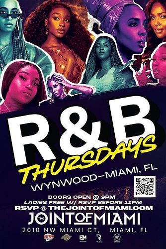 📣📣📣 @rnb_thursdays_hiphop_fridays 📣📣📣

EVERY Thursday at @theofficialjointofmiami‼️💯 @rnb_thursdays_hiphop_fridays #R&BTHURSD...