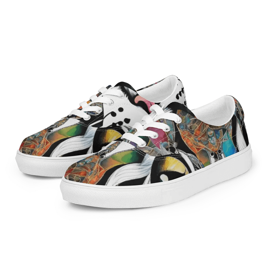 Cat Mosaic Women's Canvas Shoes product image (8)