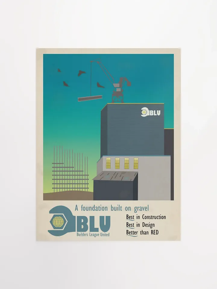 1960's Styled BLU Poster product image (1)