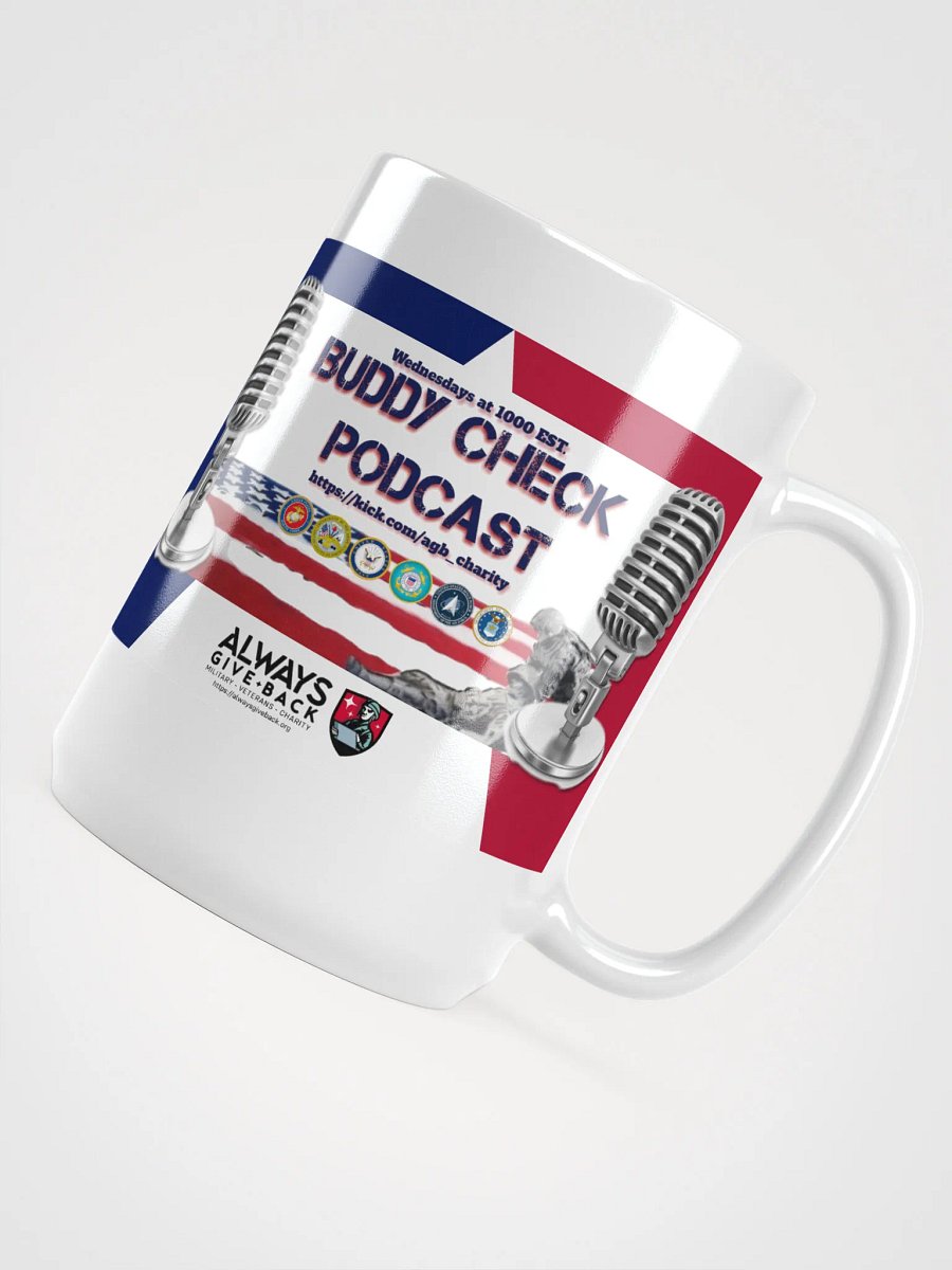 Buddy Check Podcast Retro Mic Mug product image (4)