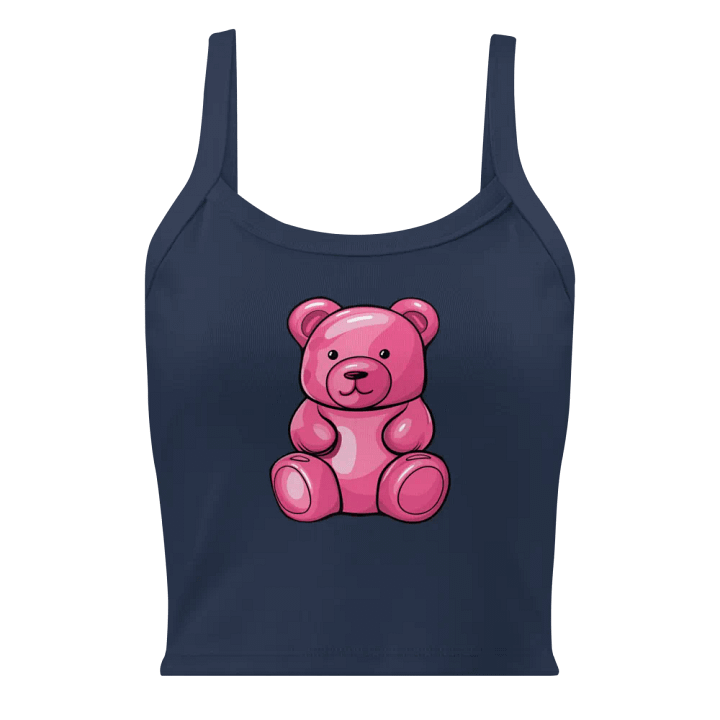 Glossy Pink Teddy Bear Tank Top product image (1)