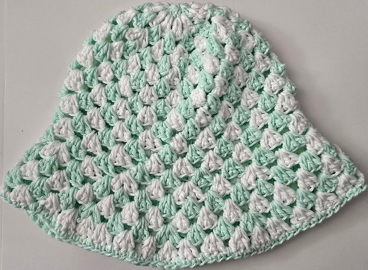 Large Sea Glass and White Bucket Hat product image (1)