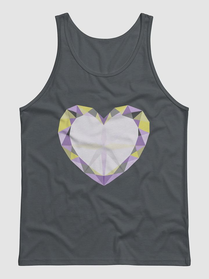 Crystal Heart Non-Binary Pride Tank Top product image (1)