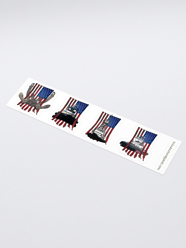Mix USA Flage Sticker sheet (sheet size 15" x 3.75") Kiss Cut Stickers product image (1)
