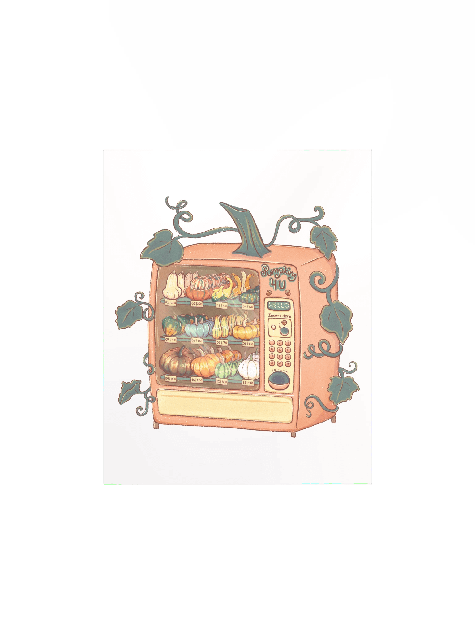 Pumpkin Vending Machine - Print product image (1)