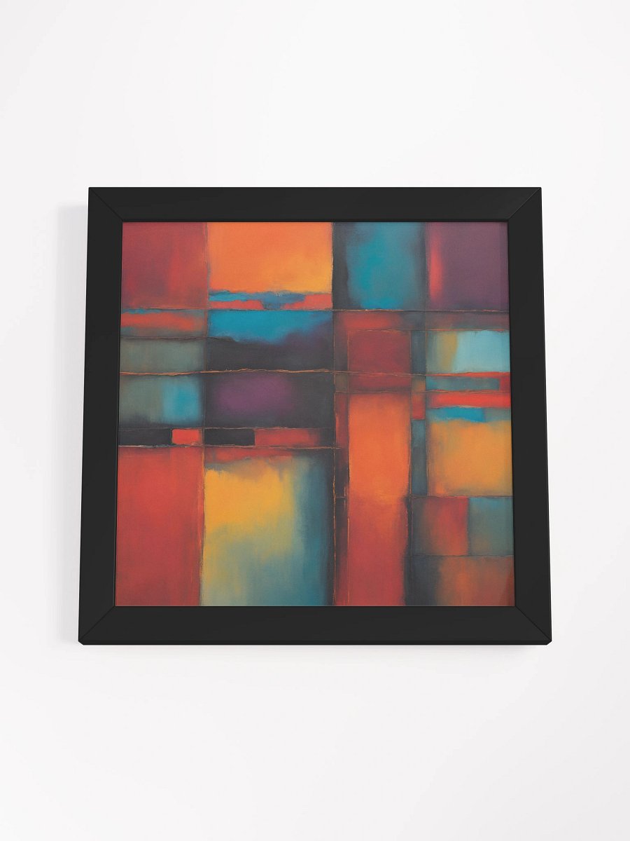 Vibrant Rectangles Framed Art Print product image (18)