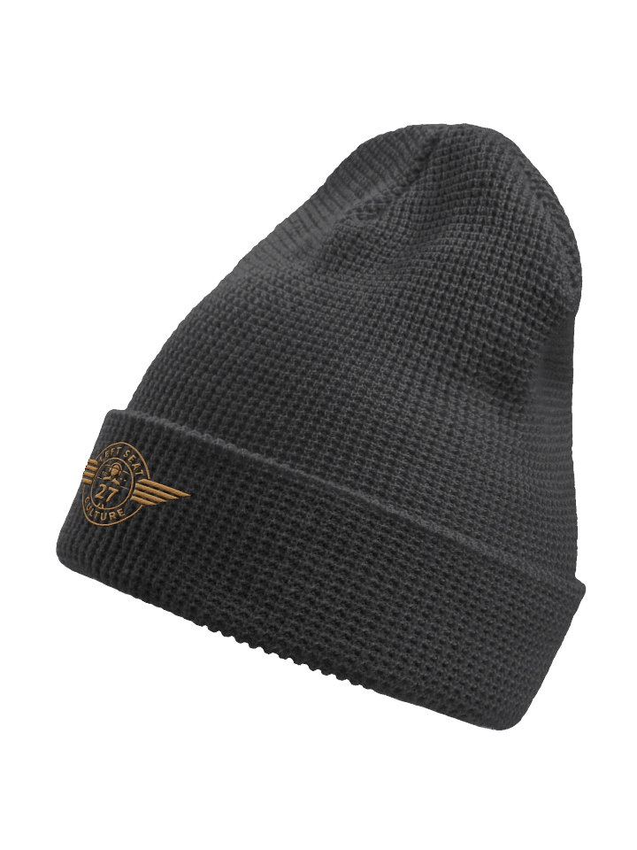 Left Seat Culture Beanie - Grey / Gold product image (2)