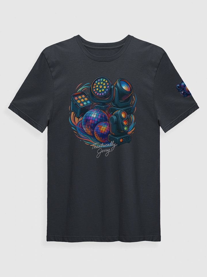 Limited Edition Theatrically Jerry Signed: "Light The Club" Disco Series DJ Light T-Shirt product image (2)