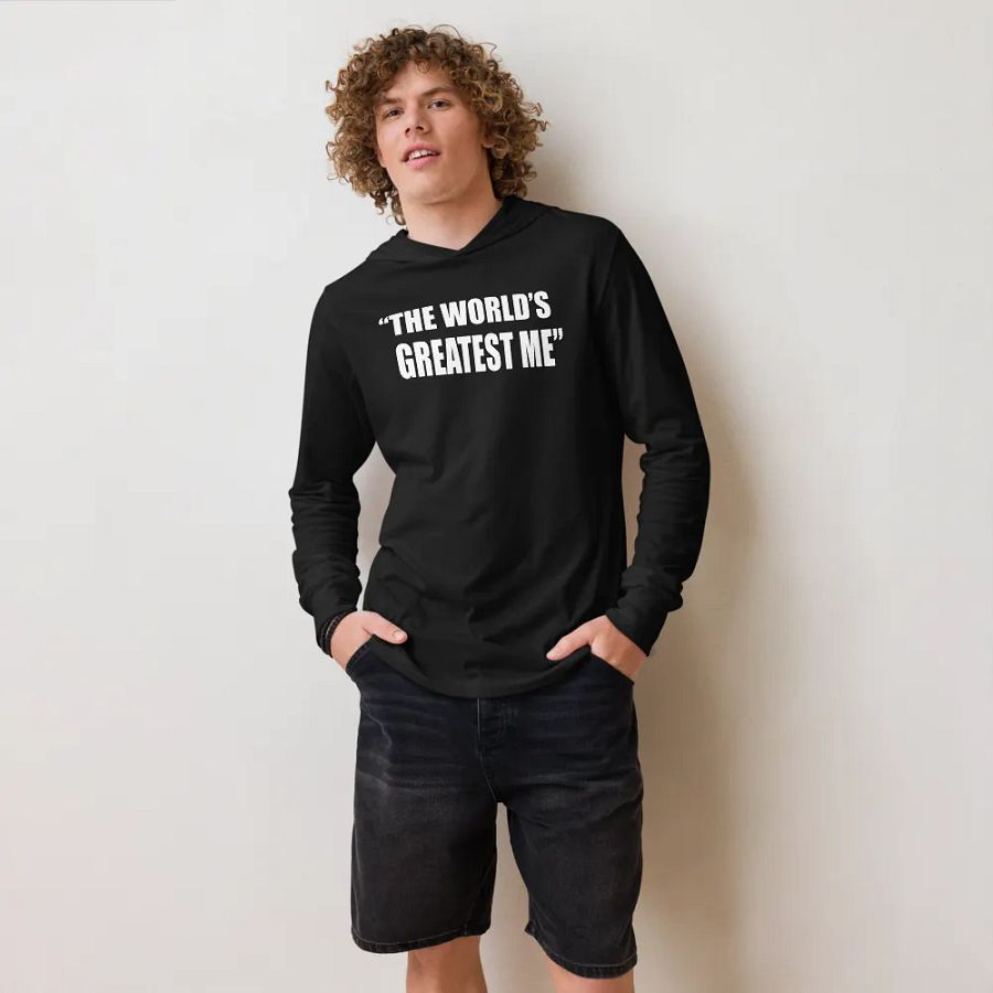 The World's Greatest Me Hooded Long Sleeve Tee product image (7)