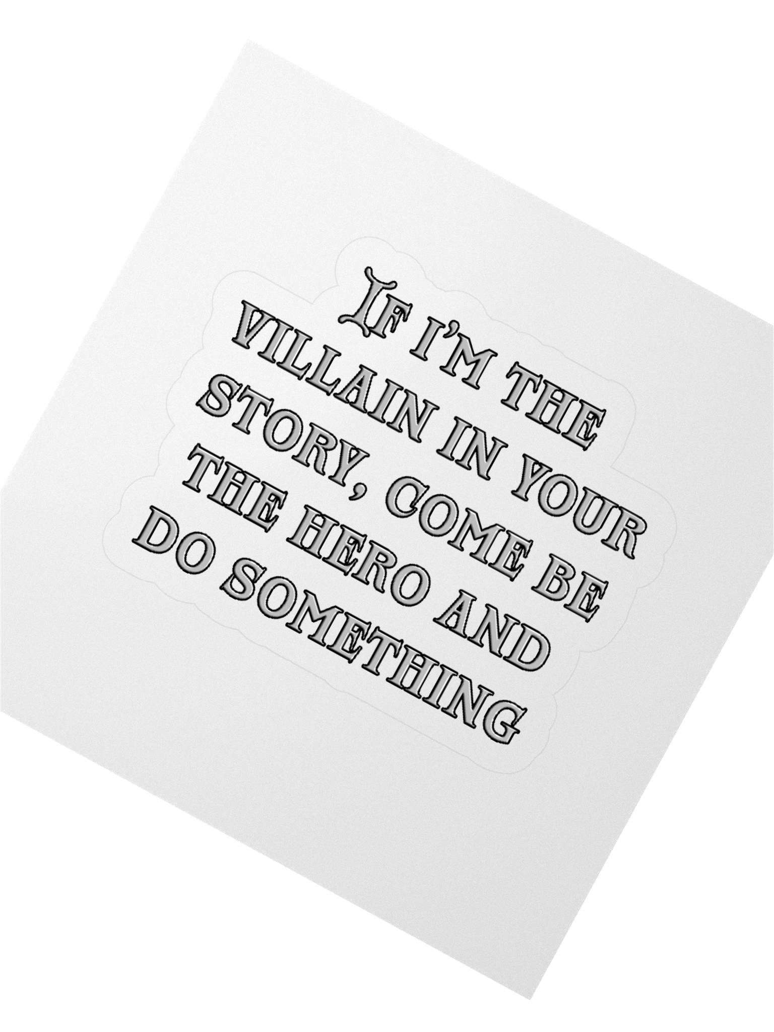 Villain Do Something - Sticker product image (2)
