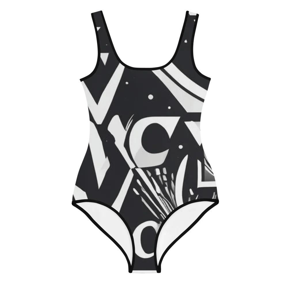 Vibrant Vortex Youth Swimsuit product image (1)