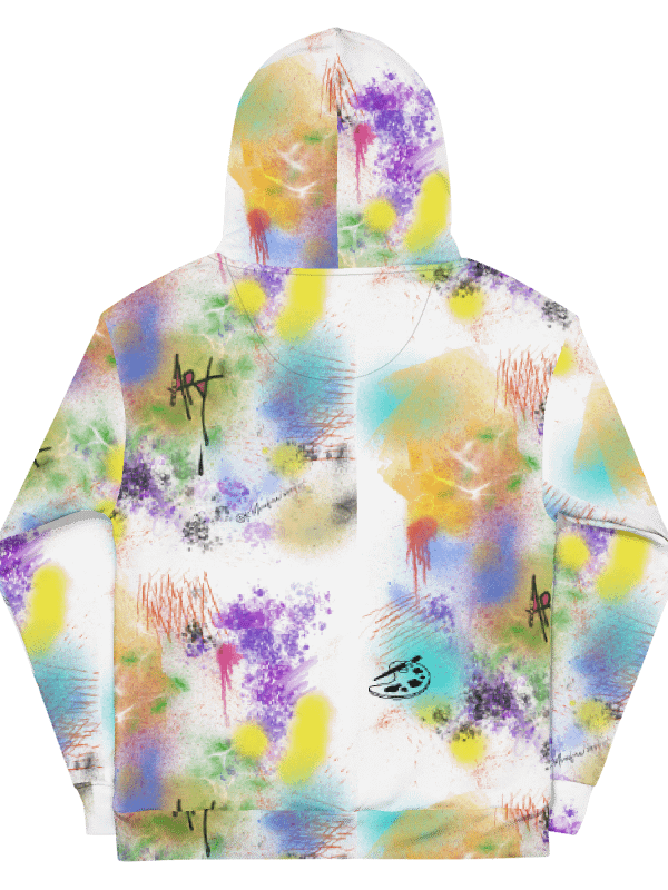 SplatterWear #4 Unisex Art Hoodie/Rainbow product image (2)
