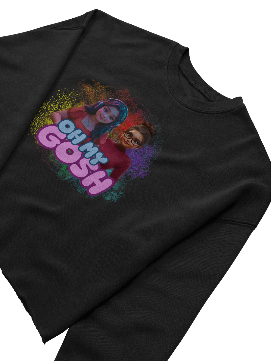 "Oh My Gosh" Women's Fleece Crop Sweatshirt product image (5)