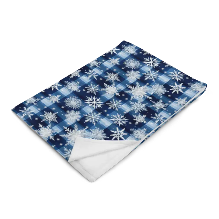 Snowflake Plaid Blanket product image (2)