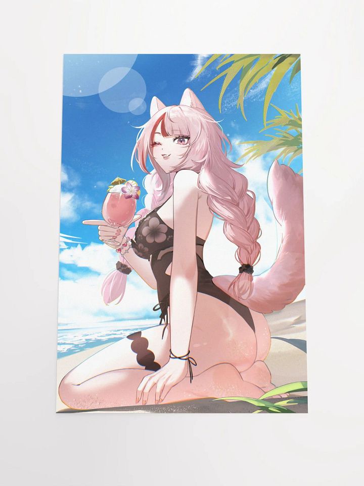 [MADE TO ORDER] Mikki Peach on the Beach Poster 🍑 product image (1)