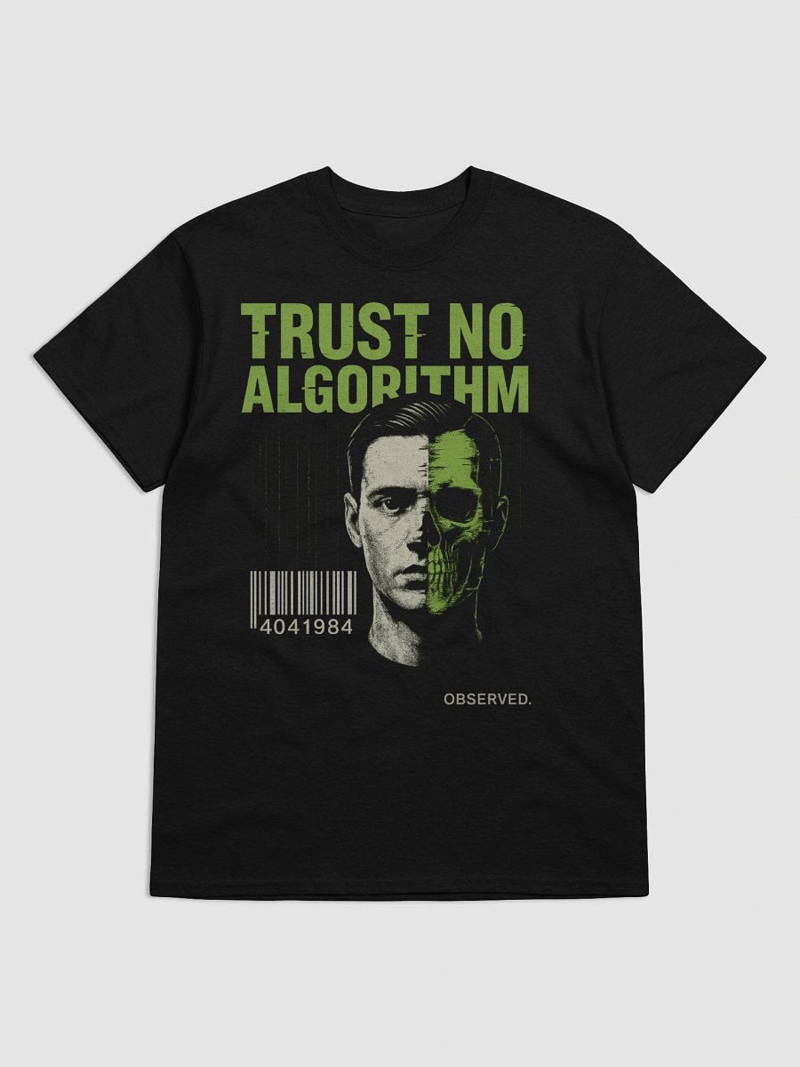 TRUST NO ALGORITHM T-Shirt – Dystopian Glitchcore Streetwear Tee product image (26)
