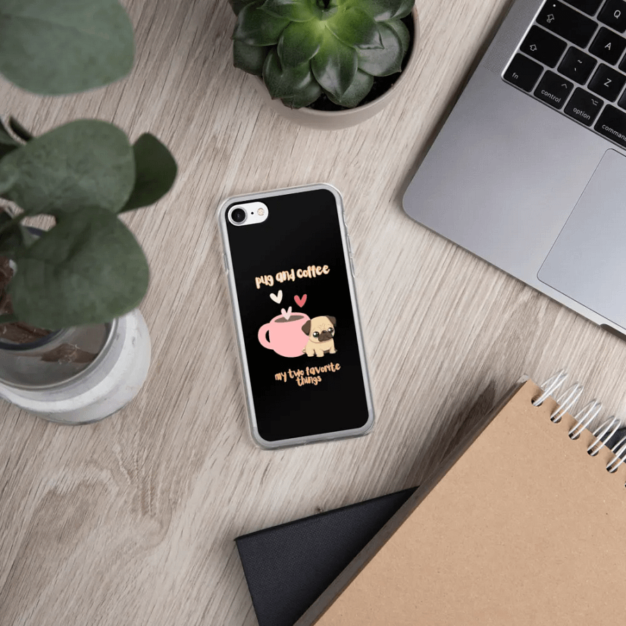 Pug & Coffee Love iPhone Case product image (331)