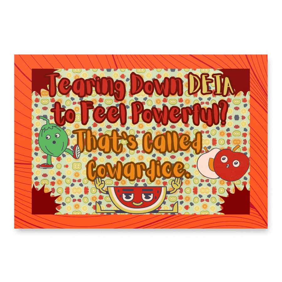 Hands off DEIA, Tearing Down DEIA? Coward, Protest Papers product image (2)