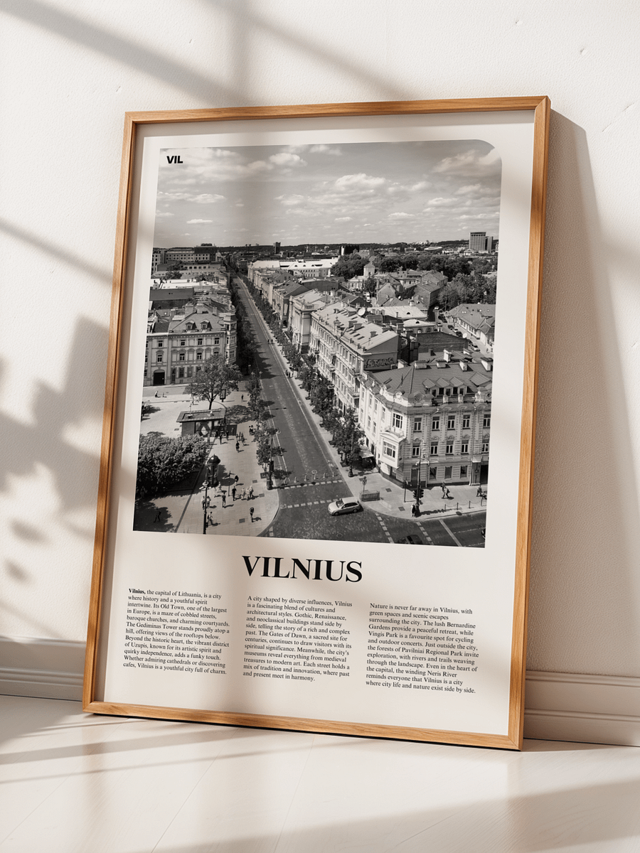 Vilnius 01 Newspaper Poster product image (4)