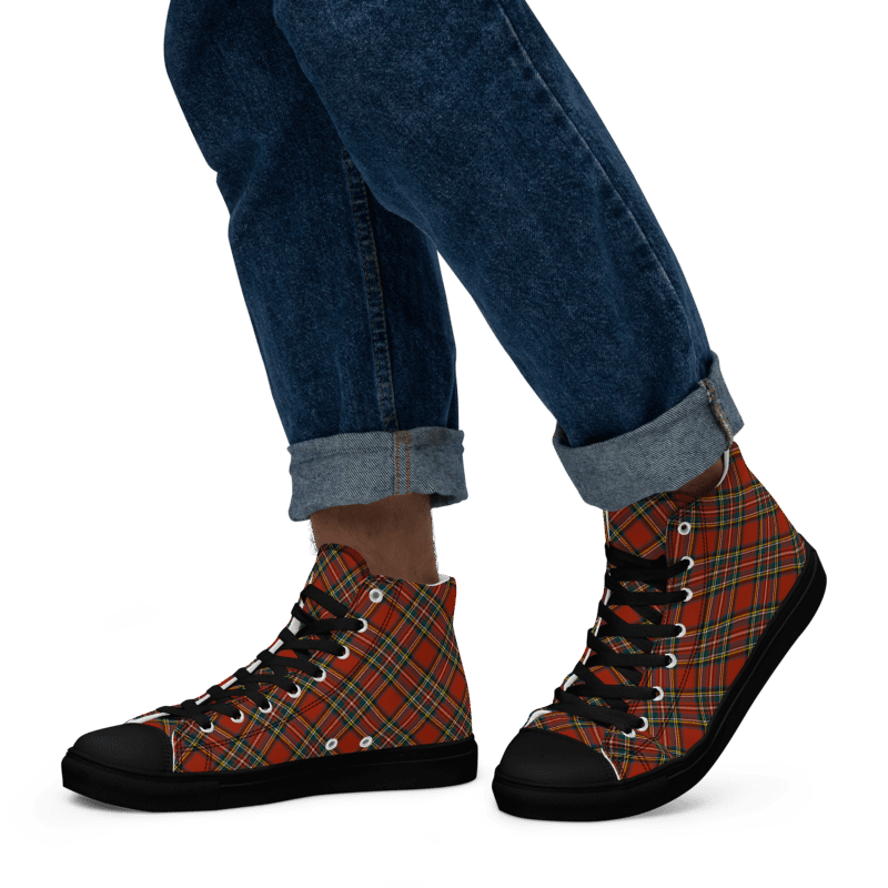 Royal Stewart Tartan Men's High Top Shoes product image (5)