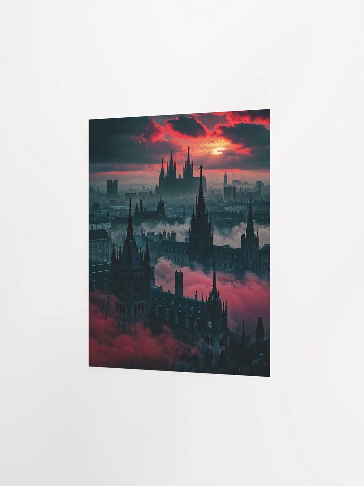 Crimson Veil Over Eldergarde Matte Poster product image (15)