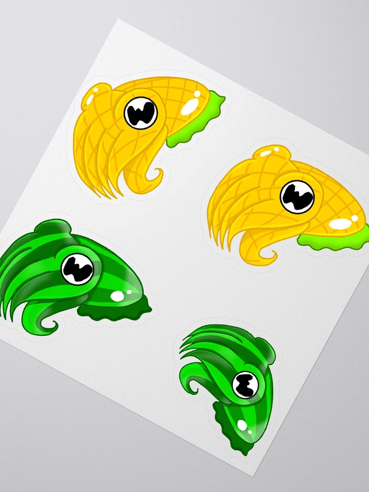 Watermelon & Pineapple Cuttlefish Stickers product image (1)