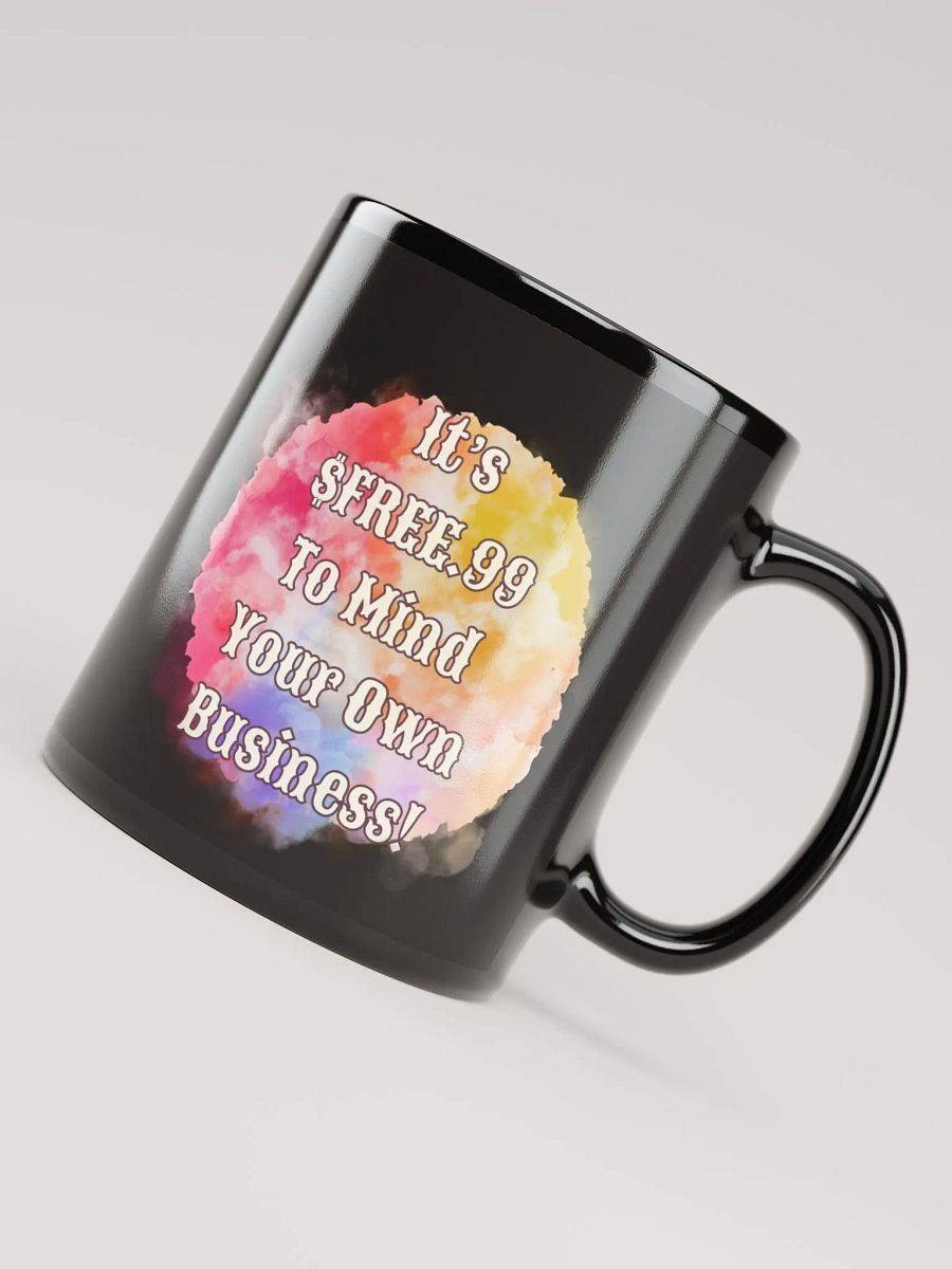 $FREE.99 Black Glossy Mug product image (4)