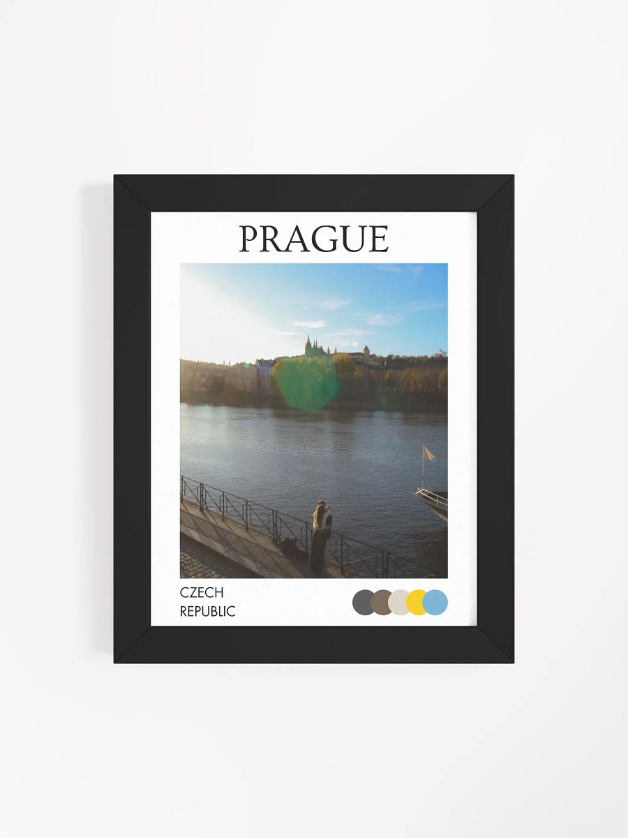 Sunset on Vltava River - Framed product image (4)