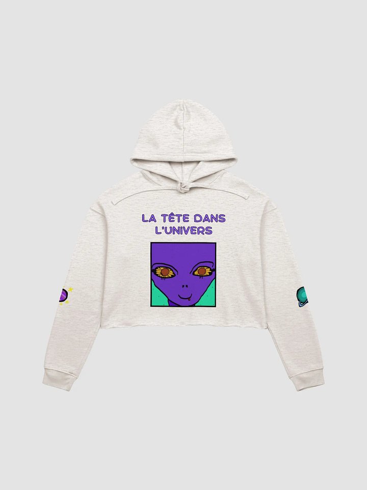 Hoodie Crop top ''La tête dans l'Univers'' ✨🌌 product image (1)