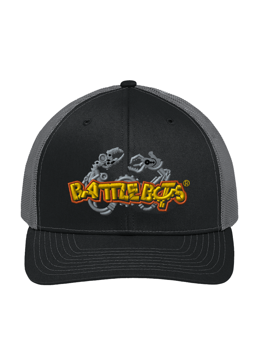 Battlebots Retro Logo Trucker Hat - Black/Gray - BattleBots Elite Gear! product image (1)