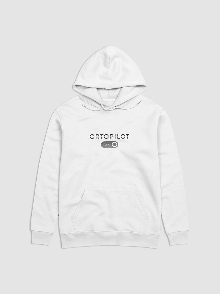 'ORTOPILOT ON' (B/W) PREMIUM HOODIE product image (2)