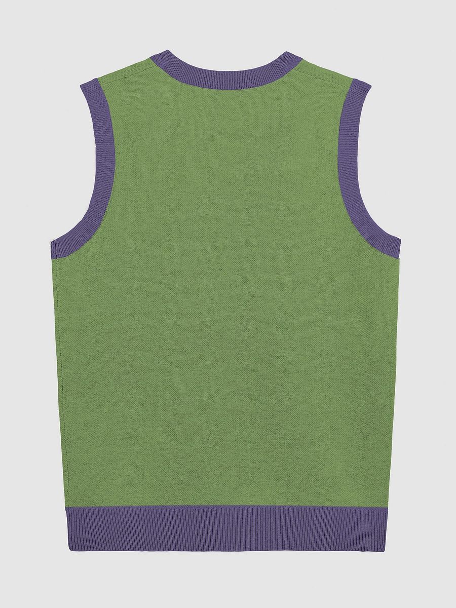 Bubbly and a B*tch (lg. lined design, violet+blue+green) knitwear vest product image (6)