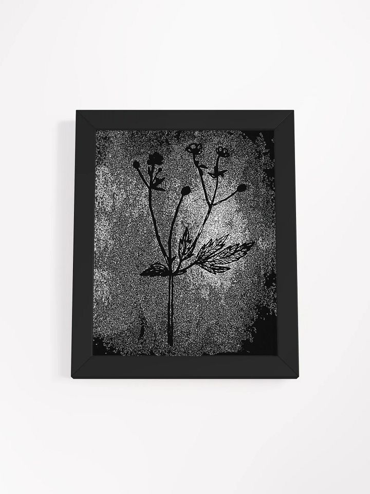 Botanical Serenity Framed Poster - Wild Flowers Dark Stylish product image (2)