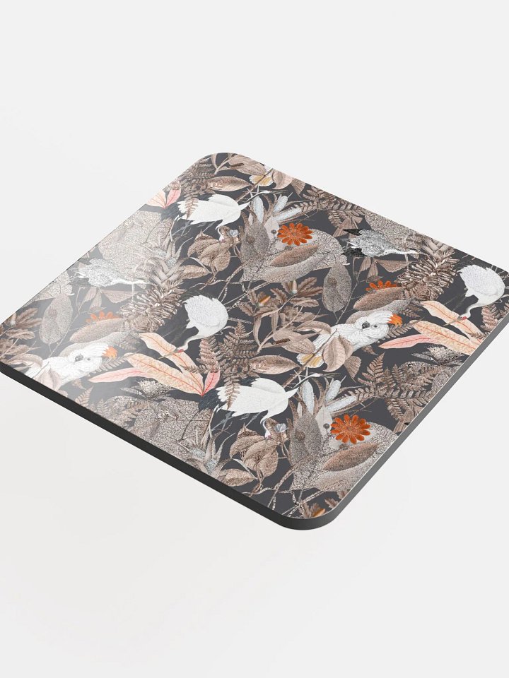 Black Ecotone Glossed Cork Coaster product image (1)