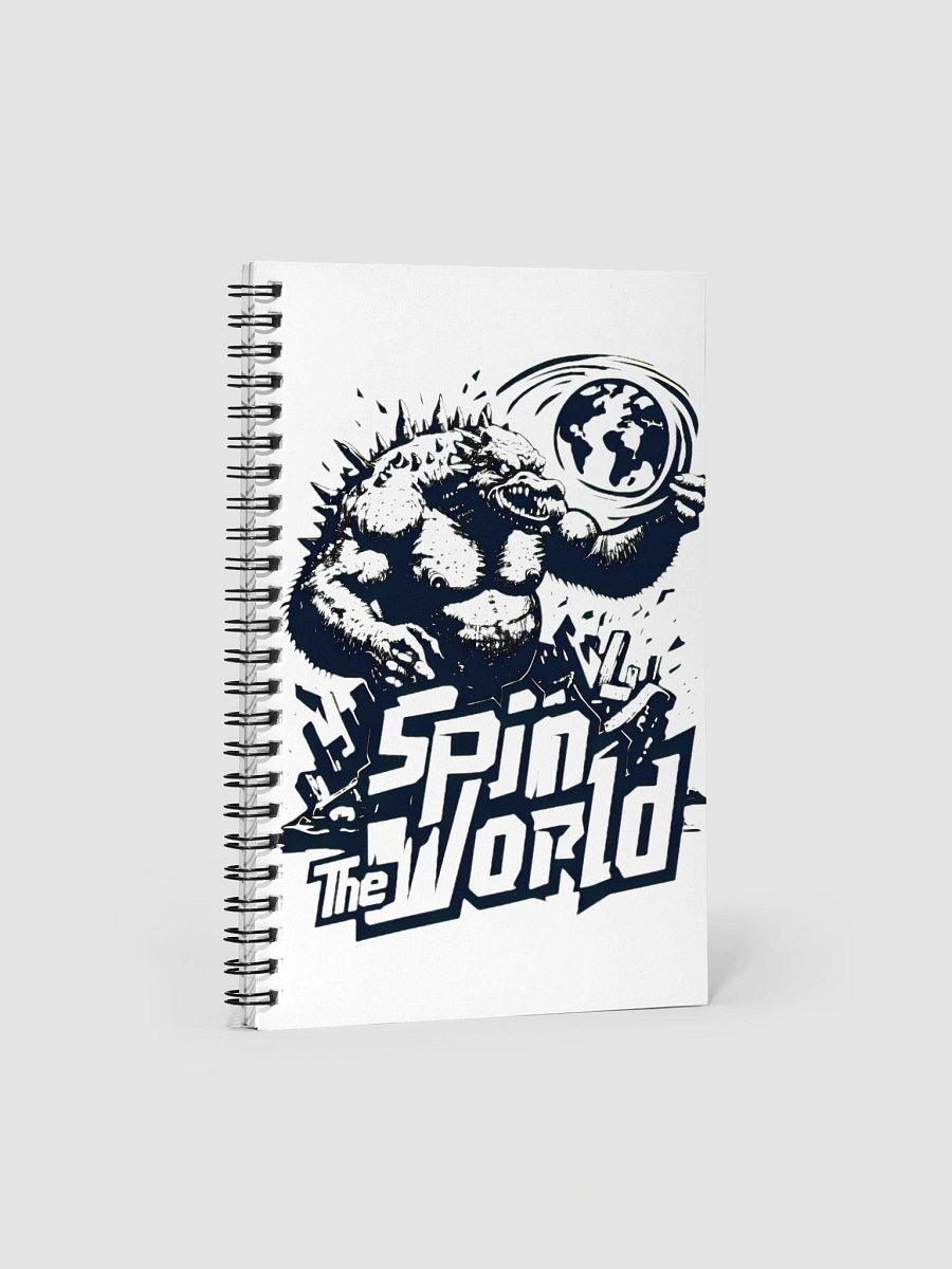Dynamic Monster Spins the Globe Spiral Notebook product image (1)