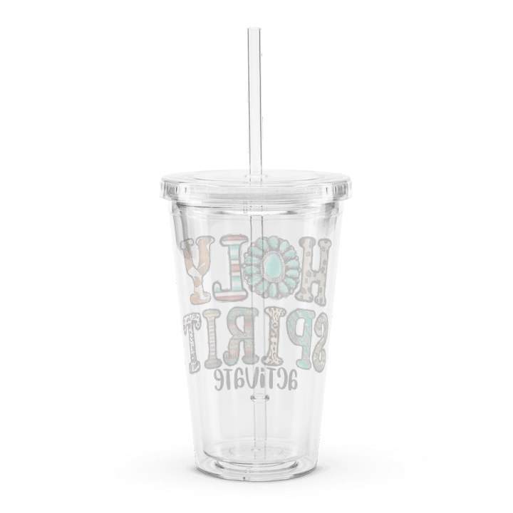 Holy Spirit Activate - Double Wall Clear Plastic Tumbler product image (2)