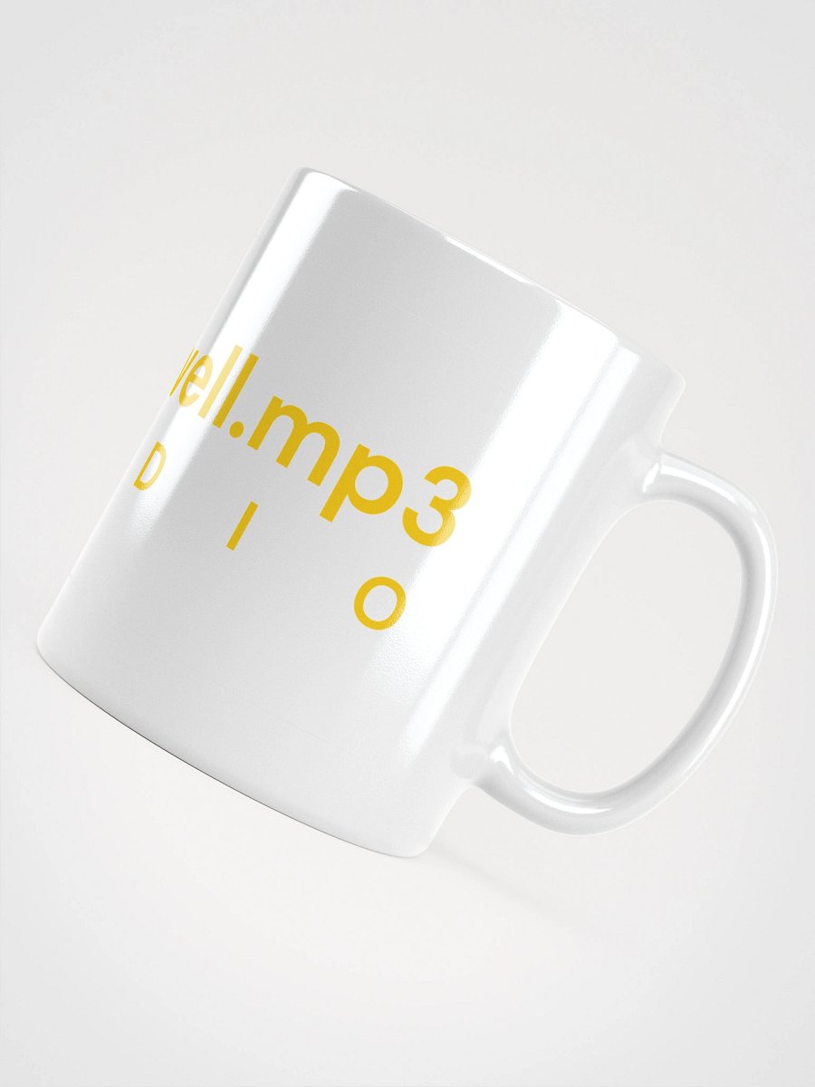 White & Gold "maxwell.mp3 RADIO" Mug product image (3)