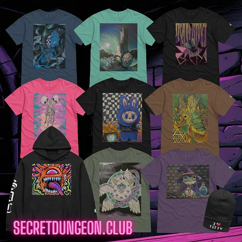 Holy shirt! You guys asked if I would put some more art on shirts vs. paper so I finally did.