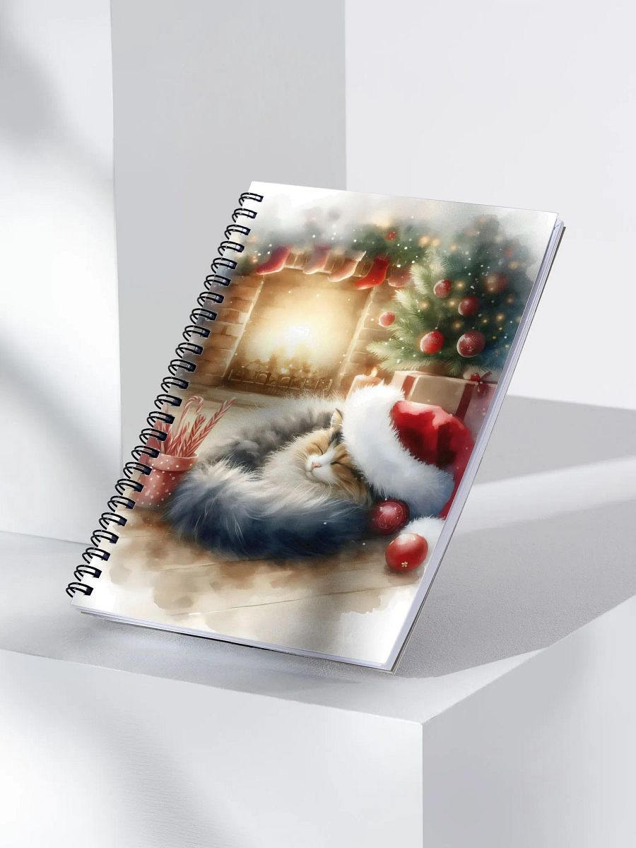 Christmas Cat Nap Spiral Notebook product image (3)